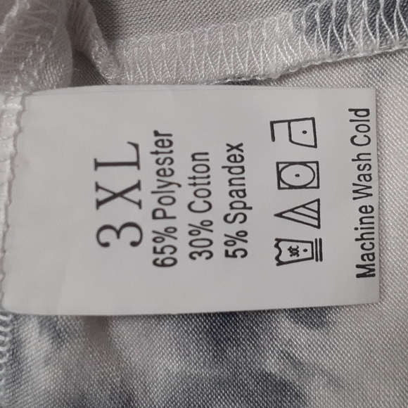 Shein Curve Tye Dye Cold Shoulder Top - Picture 8 of 8